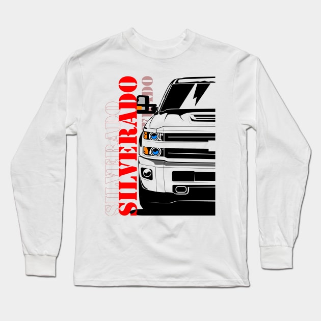 Silverado 2018 Long Sleeve T-Shirt by SquareFritz